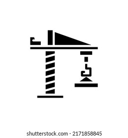 Icono de construcción aislado en fondo blanco