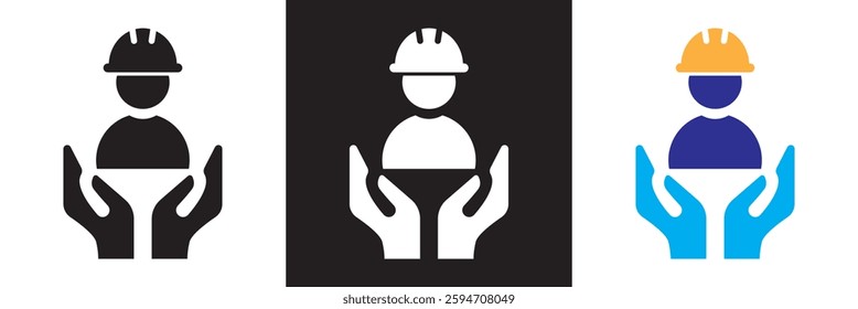 Construction  icon.  Isolated on white,  and black background. Vector illustration. EPS 10