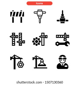 construction icon isolated sign symbol vector illustration - Collection of high quality black style vector icons
