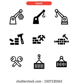 construction icon isolated sign symbol vector illustration - Collection of high quality black style vector icons
