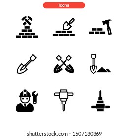 construction icon isolated sign symbol vector illustration - Collection of high quality black style vector icons
