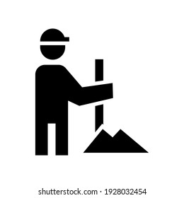 Bausymbol oder Logo einzeln auf Zeichen, Vektorgrafik - hochwertige Vektorsymbole in schwarzem Stil
