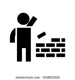 construction icon or logo isolated sign symbol vector illustration - high quality black style vector icons
