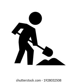 icono de construcción o logotipo símbolo de señalización aislado ilustración vectorial - iconos vectoriales de estilo negro de alta calidad

