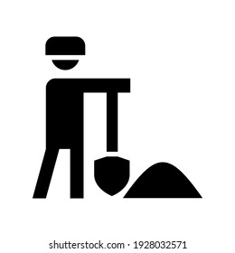 icono de construcción o logotipo símbolo de señalización aislado ilustración vectorial - iconos vectoriales de estilo negro de alta calidad
