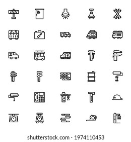 construction icon or logo isolated sign symbol vector illustration - Collection of high quality black style vector icons
