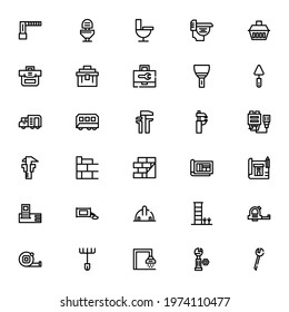 construction icon or logo isolated sign symbol vector illustration - Collection of high quality black style vector icons
