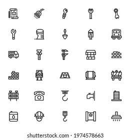 construction icon or logo isolated sign symbol vector illustration - Collection of high quality black style vector icons
