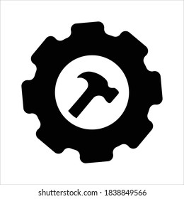 Icono de construcción sobre fondo blanco