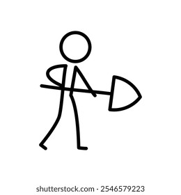 Construction icon Outline vector for web ui