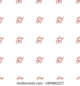 construction icon pattern seamless white background. Editable outline construction icon. construction icon pattern for web and mobile.