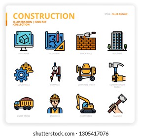 construction  icon set