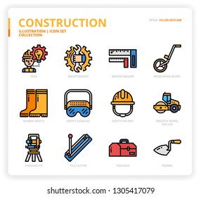 construction  icon set