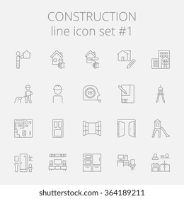 Construction icon set.