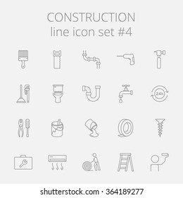 Construction icon set.