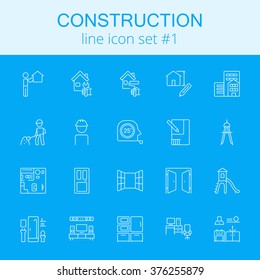 Construction icon set.