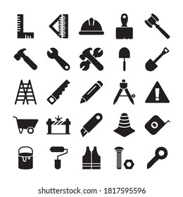 Construction Icon Set Design Vector Illustration Template