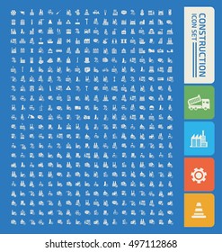 Construction icon set design,clean vector