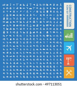 Construction icon set design,clean vector