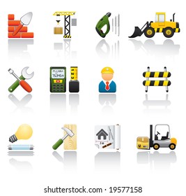 Construction Icon Set. Easy To Edit Vector Image.