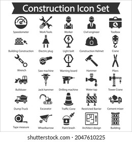 Construction icon set, Vector Icon Set