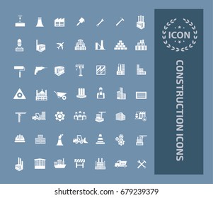 Construction icon set, vector
