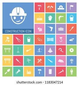Construction icon Set. Very Useful Construction icon Set Simple illustration. Icons Useful For Web, Mobile, Software & Apps. Eps-10.
