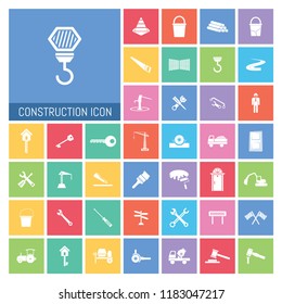 Construction icon Set. Very Useful Construction icon Set Simple illustration. Icons Useful For Web, Mobile, Software & Apps. Eps-10.
