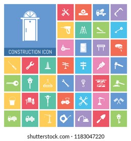 Construction icon Set. Very Useful Construction icon Set Simple illustration. Icons Useful For Web, Mobile, Software & Apps. Eps-10.