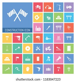 Construction icon Set. Very Useful Construction icon Set Simple illustration. Icons Useful For Web, Mobile, Software & Apps. Eps-10.