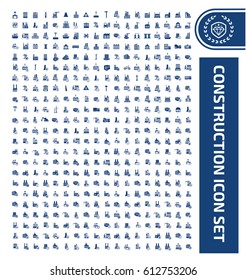 Construction icon set,clean vector