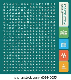 Construction icon set,clean vector
