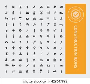 Construction icon set,vector