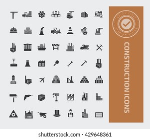 Construction icon set,vector