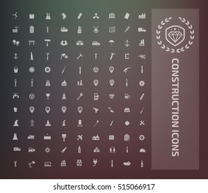 Construction icon set,vector