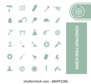 Construction icon set,vector
