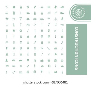 Construction icon set,vector