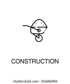 Construction icon. Single high quality outline symbol for web design or mobile app. Thin line sign for design logo. Black outline pictogram on white background