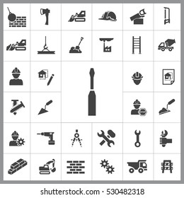  Construction Icon Vector Illustration