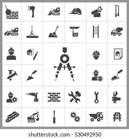  Construction Icon Vector Illustration