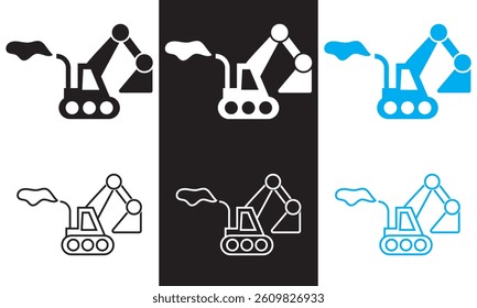 Construction icon.  Vector illustration. isolated on white and black background. EPS 10
