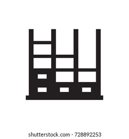 construction icon vector isolated on white background
