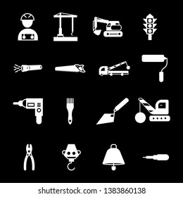 construction icon- vector sign symbol glyph style gray color icon.