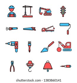 construction icon- vector sign symbol glyph style gray color icon.