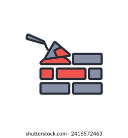 construction icon. vector.Editable stroke.linear style sign for use web design,logo.Symbol illustration.