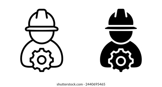 Construction icon. Construction worker sign. for mobile concept and web design. vector illustration