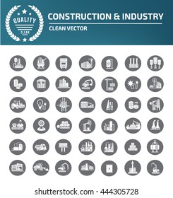 Construction icon,Industry icon set,vector