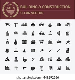Construction icon,industry icon set,vector