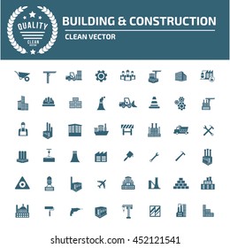 Construction icon,industry icon set,vector