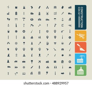 
Construction icon,industry icon set,vector